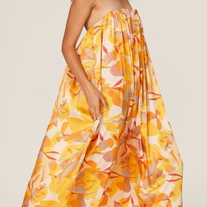Acler Haslam golden maxi dress
